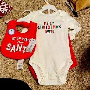 Carter’s 2 piece set with matching bib